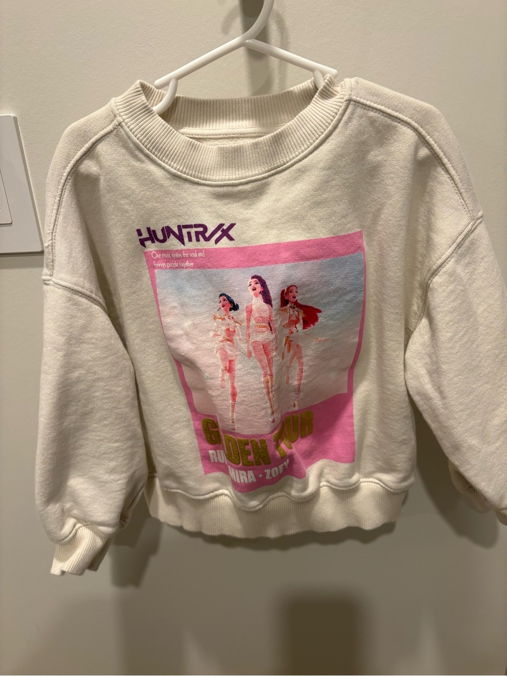 Zara K Pop Demon Hunter sweatshirt. Runs small